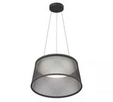 Adrian 23-Watt 1 Light Black Modern 3 CCT Integrated LED Pendant Light Fixture for Dining Room or Kitchen