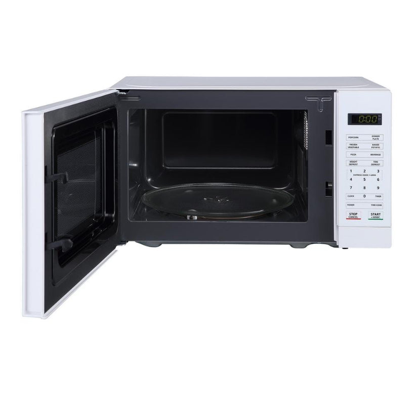 17.3 in W, 0.7 cu. ft. Countertop Microwave, in White with 700-Watt Cooking Power