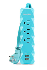 3 ft. 3-Outlet 2-USB Surge Protector