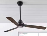 Ester 54 in. White Color Changing Integrated LED Indoor/Outdoor Matte Black Ceiling Fan with Light Kit and Remote