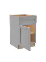 Richmond Vesuvius Gray Plywood Shaker Ready to Assemble Base Kitchen Cabinet Soft Close 21 in W x 24 in D x 34.5 in H