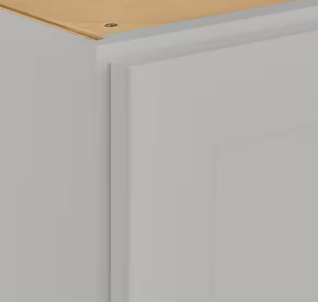 Avondale Shaker Dove Gray Quick Assemble Plywood 36 in Wall Cabinet (36 in W x 42 in H x 12 in D)