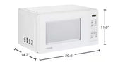 1.1 cu. ft. Countertop Microwave Oven in White