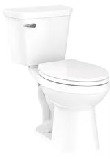 Viper Edge 12 in. Rough-in 2-Piece 1.28 GPF Single Flush Elongated Chair Height Toilet in White with Soft Close Seat