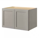 Avondale 36 in. W x 24 in. D x 24 in. H Ready to Assemble Plywood Shaker Wall Bridge Kitchen Cabinet in Dove Gray