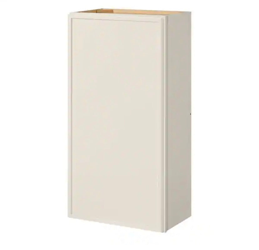 Leyton 21 in. W x 12 in. D x 42 in. H Ready to Assemble Plywood Slim Shaker Wall Kitchen Cabinet in Antique White