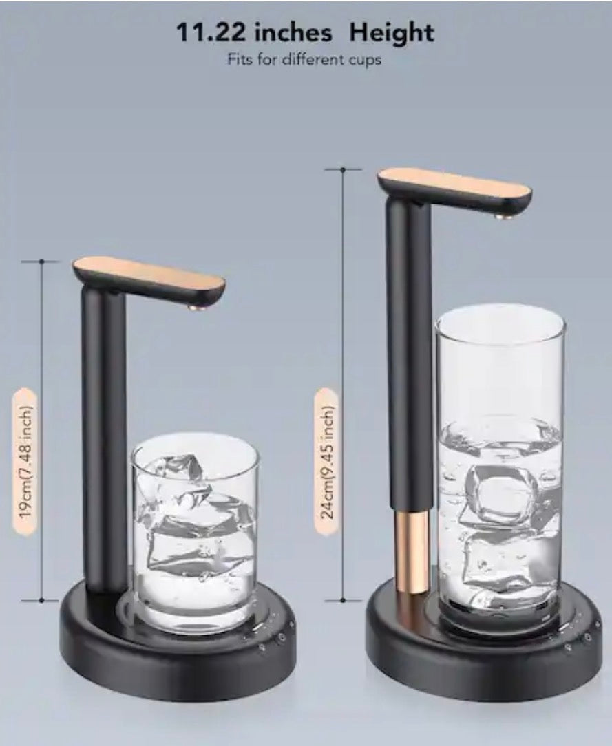 5 Gal. Stainless Steel Desktop Water Dispenser Pump with Adjustable Height for Home, Beverage Serveware