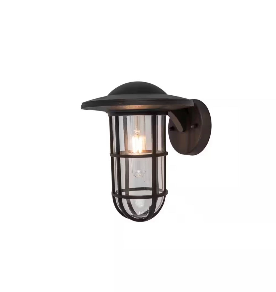 Coastal Niantic 1-Light Oil Rubbed Bronze Outdoor Wall Lantern Sconce