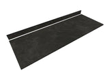 6 ft. L x 25 in. D Engineered Composite Countertop in Black Amani with Satin Finish
