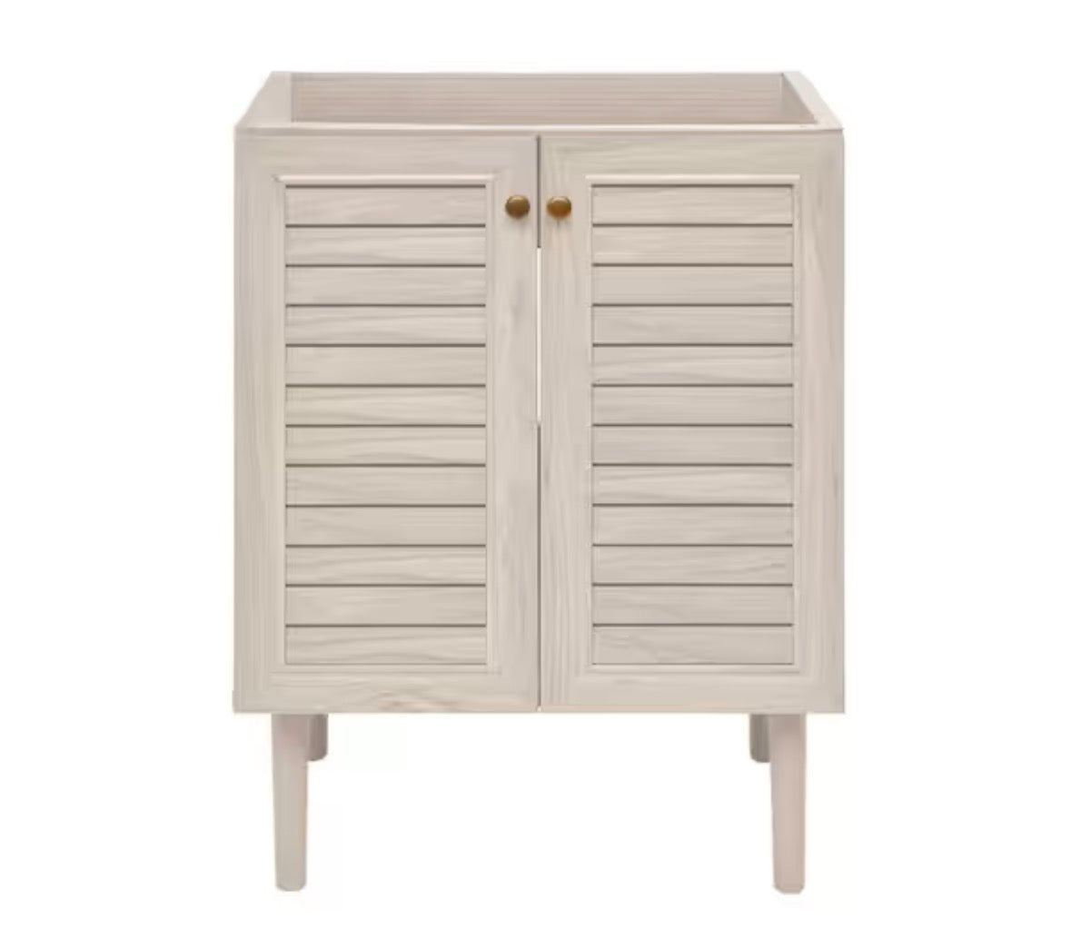 Bron 24 in. Freestanding Bathroom Vanity Cabinet without Top in White Oak