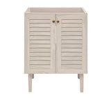 Bron 24 in. Freestanding Bathroom Vanity Cabinet without Top in White Oak