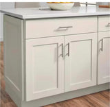 Avondale 30 in W x 24 in D x 34.5 in H Ready to Assemble Plywood Shaker Microwave Base Kitchen Cabinet in Antique White