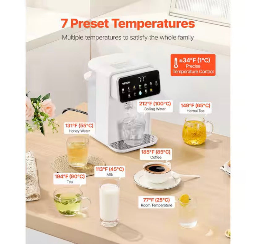 Instant Hot Water Dispenser, Countertop Boiling Water Dispenser with 118 oz. Removable Water Tank Home Stainless Steel