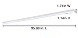 Plug-In 36 inch Linkable LED Undercabinet Light Task Under Counter Kitchen Lighting 3 Color Temperature Options