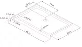 SlimLine 48 in. x 36 in. Single Threshold Alcove Shower Pan Base in White with Center Drain