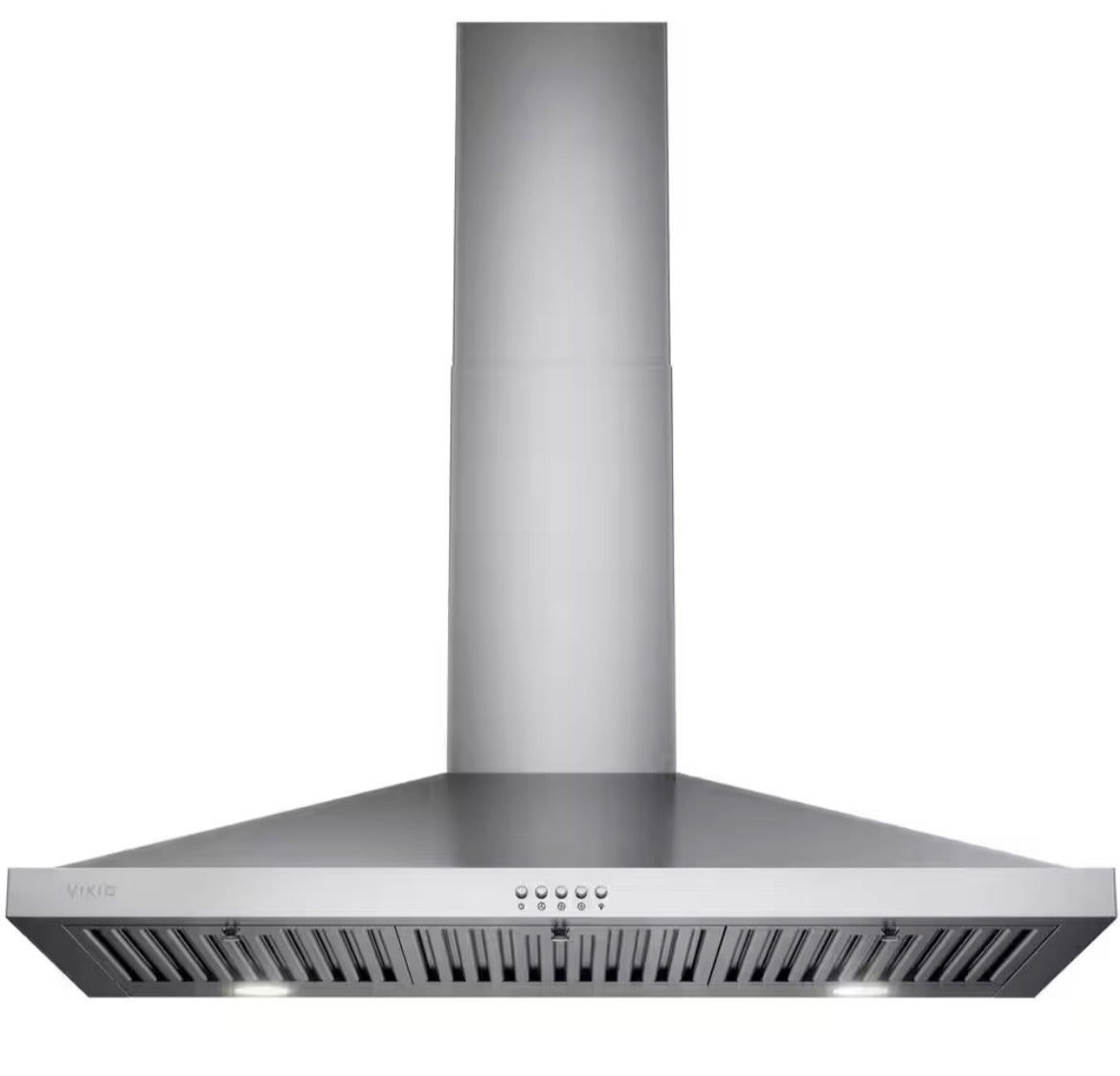 36 in. 380 CFM Convertible Kitchen Wall Mount Range Hood in Stainless Steel with Push Control, LEDs and Carbon Filters