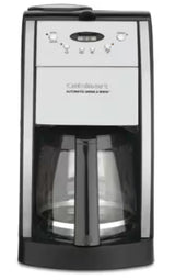 Grind and Brew 12-Cup Automatic Black Drip Coffee Maker with Built-In Grinder