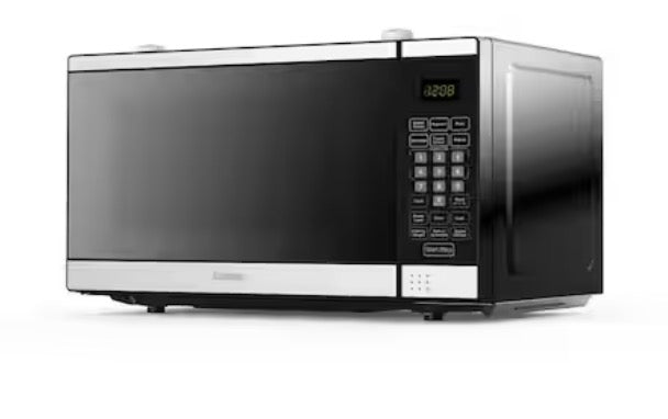 Designer 17.8 in. W 0.7 cu. ft. Auto Cook 700-Watt Countertop Microwave in Stainless Steel