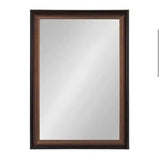 Gotley 20.00 in. W x 30.00 in. H Bronze Rectangle Transitional Framed Decorative Wall Mirror