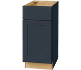 Avondale 15 in. W x 24 in. D x 34.5 in. H Ready to Assemble Plywood Shaker Base Kitchen Cabinet in Ink Blue