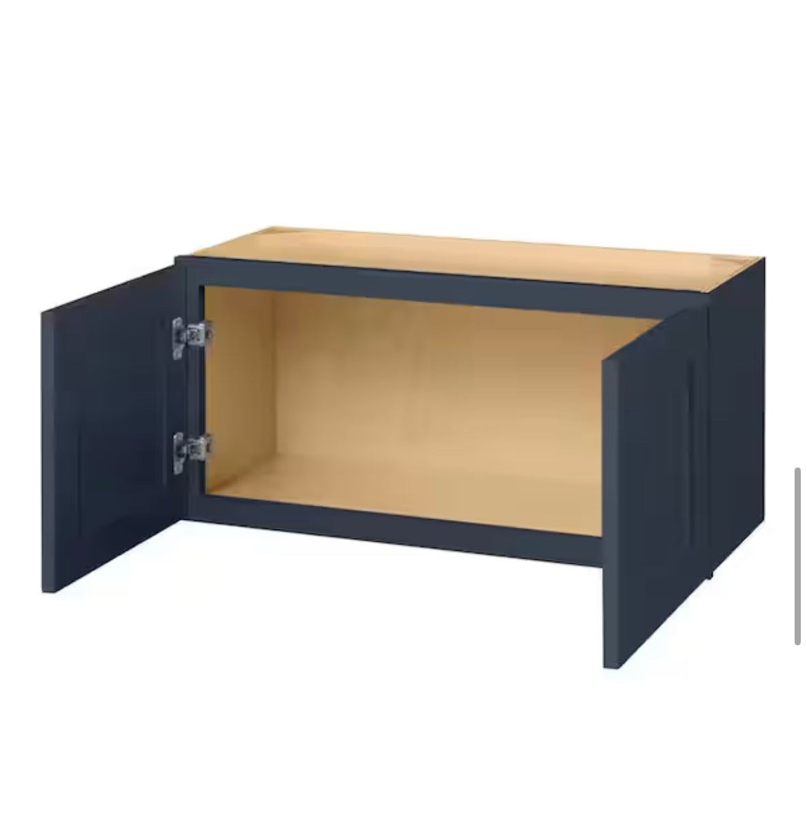 Avondale 30 in. W x 12 in. D x 15 in. H Ready to Assemble Plywood Shaker Wall Bridge Kitchen Cabinet in Ink Blue (#846)