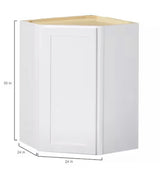 Avondale Shaker Alpine White Ready to Assemble Plywood 24 in Wall Corner Kitchen Cabinet (24 in W x 30 in H x 24 in D)