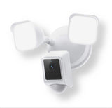 Wired Outdoor Wi-Fi Floodlight v2 Home Security Camera with 2K Video, Color Night Vision, Motion Activated LEDs - White