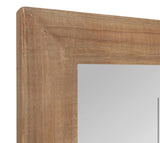 Medium Rectangle Rustic Brown Classic Mirror (36 in. H x 30 in. W)