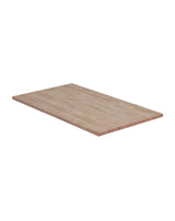 6 ft. L x 39 in. D Unfinished Hevea Butcher Block Island Countertop in With Standard Edge