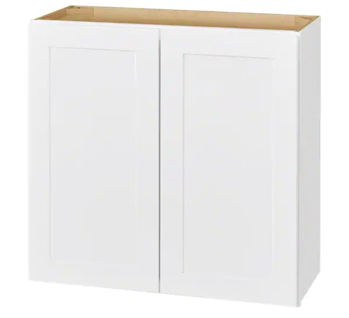 Avondale Shaker Alpine White Ready to Assemble Plywood 36 in Wall Kitchen Cabinet (36 in W x 30 in H x 12 in D)