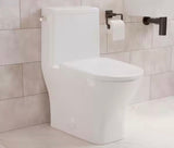 Sublime II 1-Piece 1.28 GPF Single Flush Round Toilet in Glossy White, Seat Included