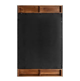 Kincaid 36 in. x 20 in. Classic Rectangle Framed Rustic Brown Wall Accent Mirror