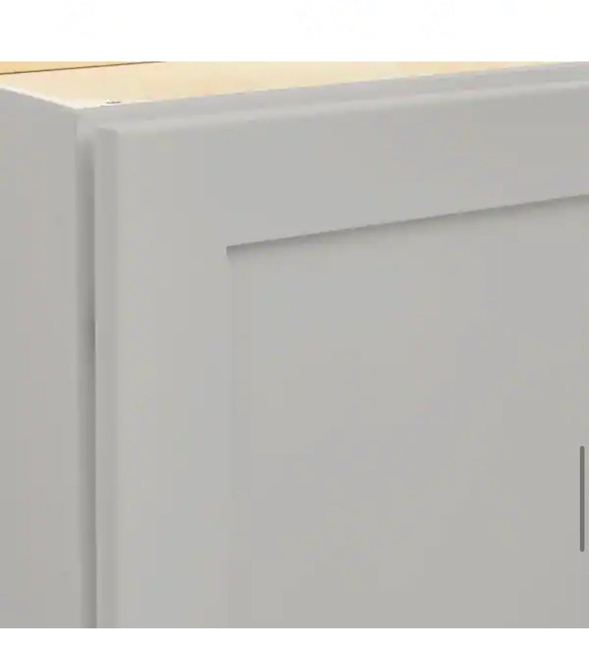 Avondale 30 in. W x 12 in. D x 18 in. H Ready to Assemble Plywood Shaker Wall Bridge Kitchen Cabinet in Dove Gray
