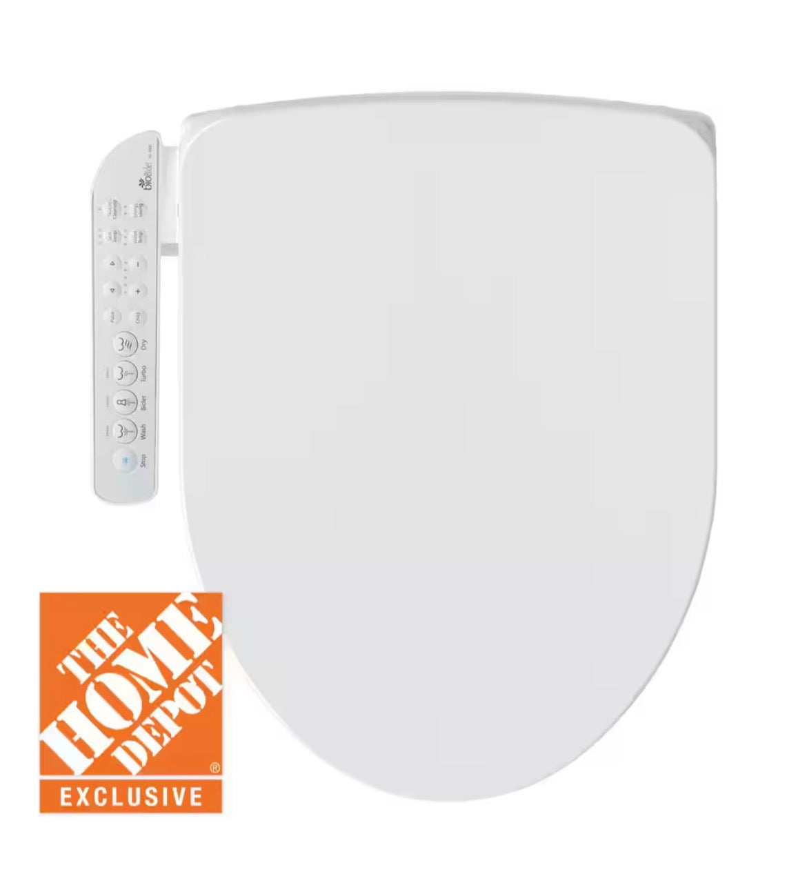 HD-7000 Electric Bidet Seat for Round Toilets in White with Fusion Heating Technology