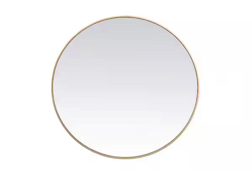 Brass 39 in. W x 39 in. H Round Vanity Mirror (Copy)