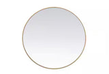 Brass 39 in. W x 39 in. H Round Vanity Mirror (Copy)