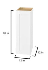 Avondale 12 in. W x 12 in. D x 36 in. H Ready to Assemble Plywood Shaker Wall Kitchen Cabinet in Alpine White
