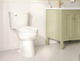 Maxwell Choice 12 in. Rough-in 2-Piece 1.28 GPF Single Flush Elongated Chair Height Toilet in White with Soft Close Seat