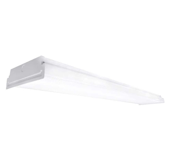 4 ft. 5600 Lumens Square Lens Integrated LED White Wrap Light, 4000K (2-Light)