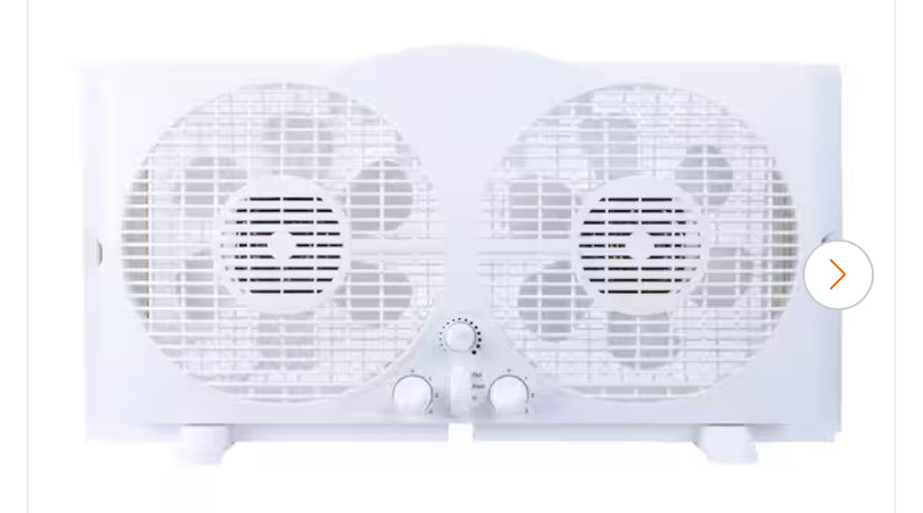 9 in. Twin Window Fan