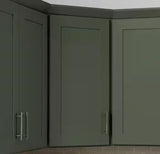 Avondale 24 in. W x 24 in. D x 36 in. H Ready to Assemble Plywood Shaker Diagonal Corner Kitchen Cabinet in Fern Green