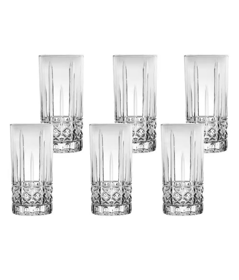 12 oz. Textured Highball Drinking Glass (Set of 6)