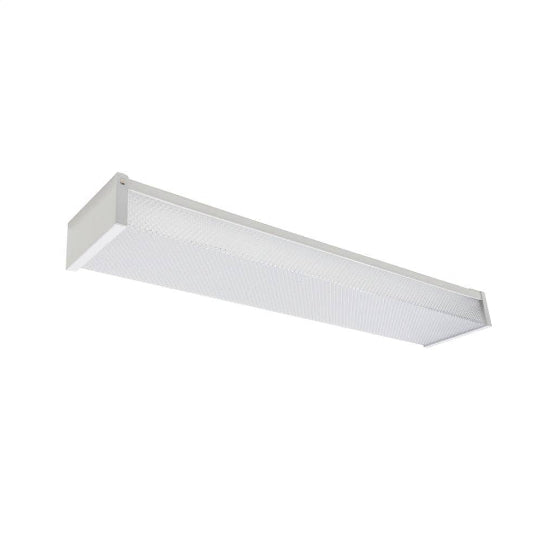 2 ft. 120-Volt 1900 Lumens White integrated LED Wraparound Light with Prismatic Lens