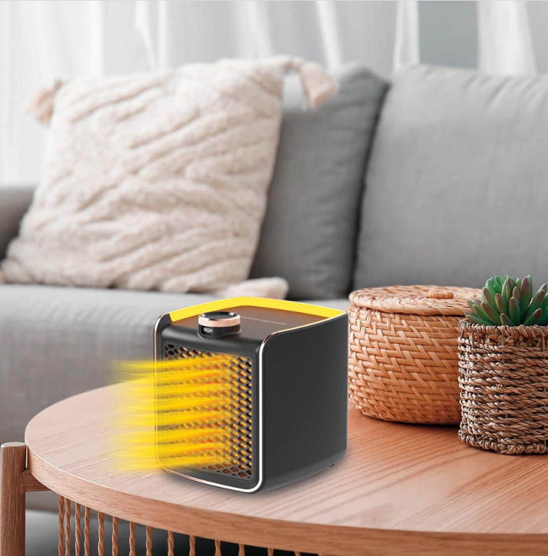 900-Watt Portable Heater Fan Wall Outlet Space Electric Furnace Radiant Heater Plug-in Electric Heater