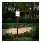 3-Watt Equivalent Low Voltage Brass LED Outdoor Landscape Path Light with Waterproof Coating (1-Pack)