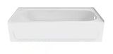 Aloha 60 in. x 30 in. Alcove Soaking Bathtub with Right Drain in White