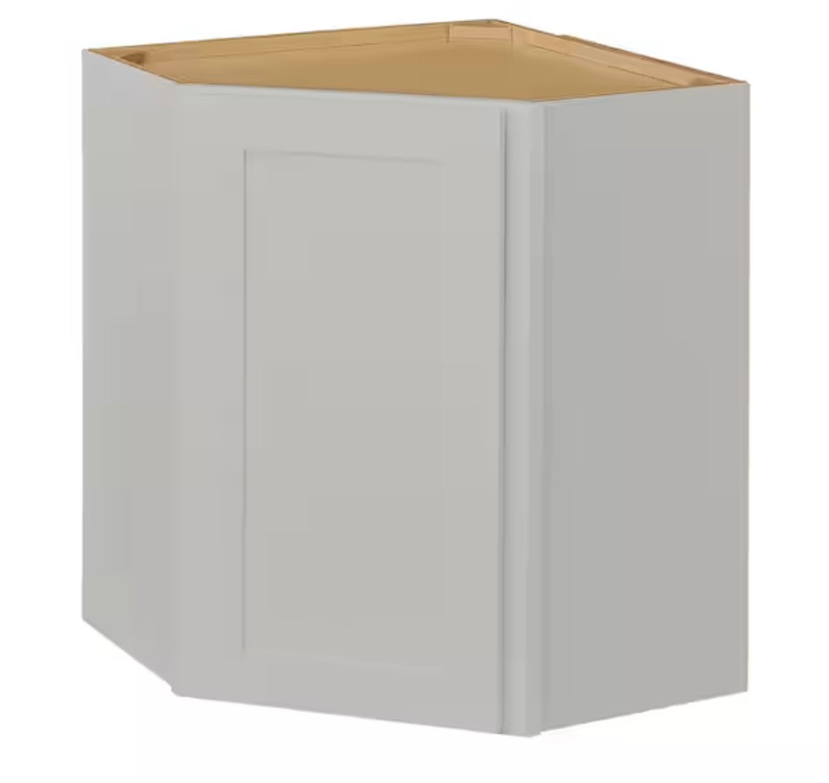 Avondale 24 in. W x 24 in. D x 30 in. H Ready to Assemble Plywood Shaker Diagonal Corner Kitchen Cabinet in Alpine White