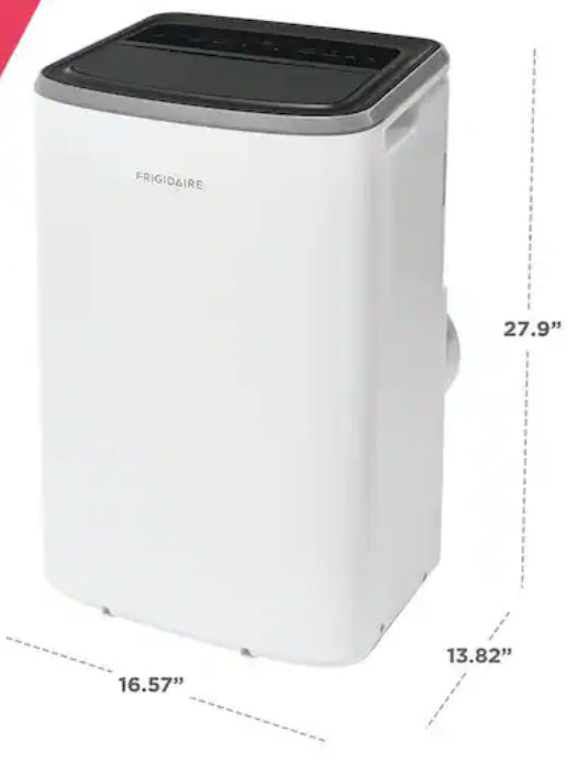8,000 (DOE) BTU Portable Air Conditioner Cools 350 sq. ft. with Remote Control in White