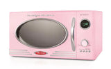 Retro Series 19.5 in. Wide 0.9 cu. ft. 800-Watt Countertop Microwave in Pink