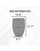 21.7 in. Tall Pure White Lightweight Concrete Outdoor Round Bowl Planter